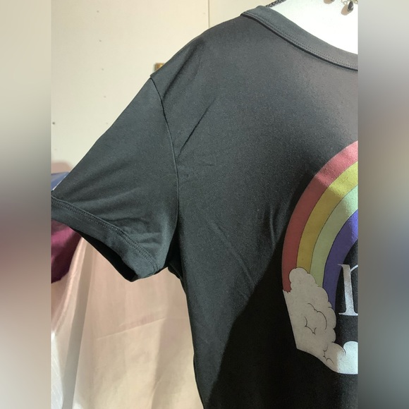 Lularoe Liv Dream On Rainbow Black Shirt - Picture 9 of 9